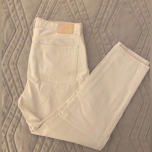 Everlane white, cropped summer jean 30R